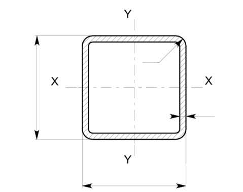 Схема параметрів труби