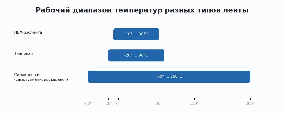 Діапазон температур ізоленти